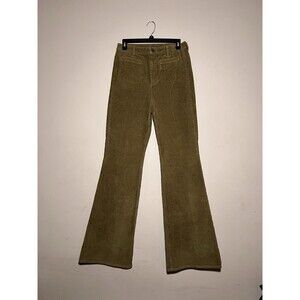 J. Crew Women's Vintage Flare Corduroy Pants Sunlit Olive 28 Tall 28T